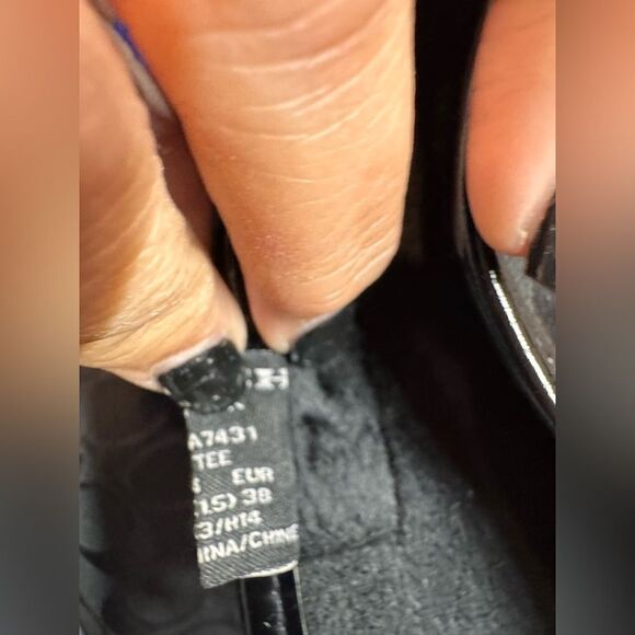 Coach Black Logo Rain Boots size 8 - Picture 3 of 13